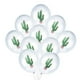 thumbnail image 2 of FELTECHELECTR 10 globos decorativos con estampado de cactus para fiestas hawaianas, festivales y reuniones (12 pulgadas), 2 of 6