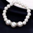 thumbnail image 4 of UDIYO Women Faux Pearls Alloy Necklace Bracelet Earrings Wedding Bridal Jewelry Set, 4 of 6