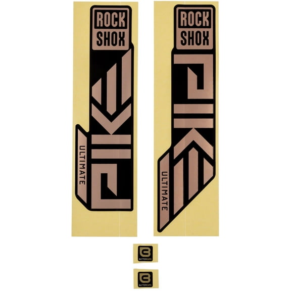 RockShox Fork Decal Kit - Pike Ultimate, 27.5"/29", Matte Copper Foil For High Gloss Black (2023 )