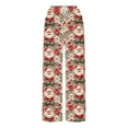 thumbnail image 6 of ClodeEU Women's Christmas Print Flannel Pants With Pockets ,Elastic Waist Pant With Drawstring ,Fashion Loose Pant Multicolor 03,Womens Plus L, 6 of 7
