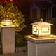 thumbnail image 2 of Lámpara de poste LED para exteriores OUTELA de latón clásico para jardín, luz de paisaje, pilar de patio simple, IP65, resistente al agua, estilo retro, 2 of 5