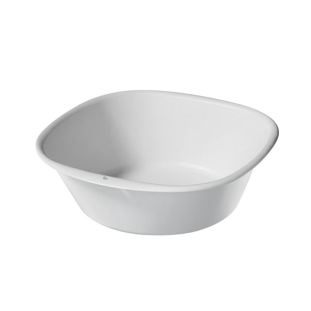 Lavabo portátil, tina de remojo, cuenco para ropa, cubo de limpieza, limpieza facial blanco