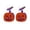Bat Pumpkin, variant on SeekLGT Halloween Earrings Acrylic Bat Ghost Drop Dangle Earrings Spooky Halloween Jewelry for Women, 1 Pair