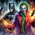 thumbnail image 2 of (E3519) Lleno Diamantes Batman Y El Joker Película Y Serie Televisión Resina Diamante 50 * 50 CM (40 Diamantes Color), 2 of 9