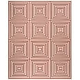 thumbnail image 4 of SAFAVIEH Beach House Arthur Geometric Indoor/Outdoor Area Rug, Red/Creme, 3' x 5', 4 of 10