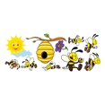 thumbnail image 1 of Calcomanías De Pared Extraíbles, Pegatinas De Pared De Abeja Diy, Decoración De Día De Abeja Para Dormitorio De Niños, Sala De Juegos, Habitaciones De Guardería seitruly HA035030-00, 1 of 6