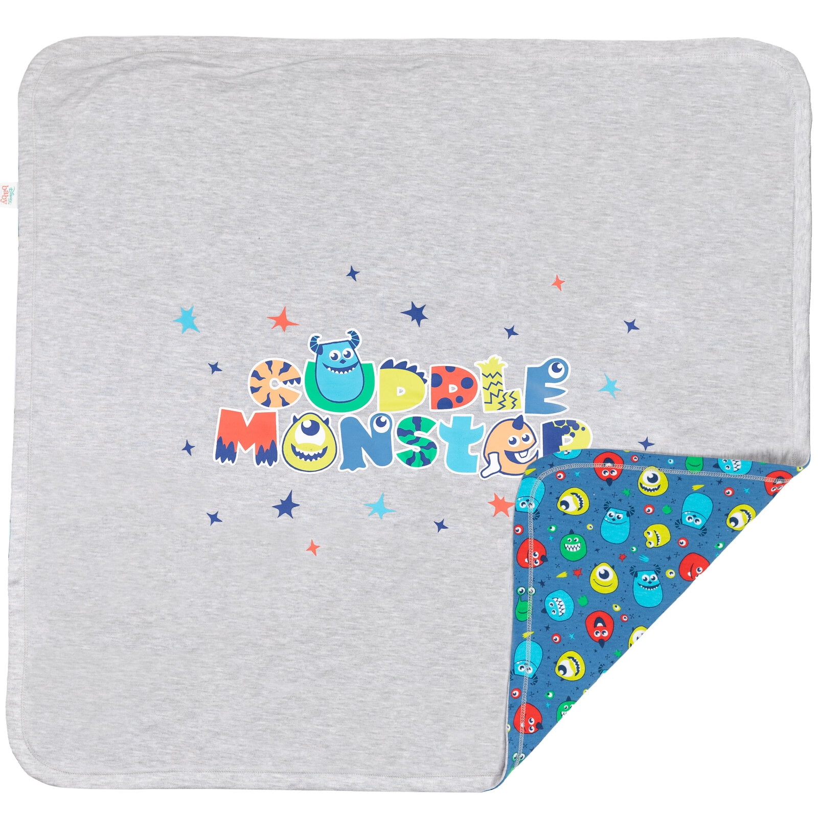 Disney Pixar Monsters Inc. Mike Zip Up Sleep N' Play Bib Blanket and Burp Cloth 4 Piece Outfit Set Newborn
