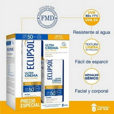Eclipsol Sunscreen KIT Protector Solar FPS 50  Ultra Crema de 125g & 60g