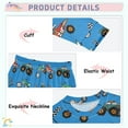 thumbnail image 4 of joogoo Motorcycle Cartoon Trucks 2 Piece Long Sleeve Tee and Pants Cotton Pajama Set 3T, 4 of 7