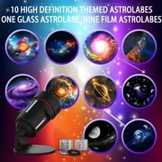 LED Star Projector, Space Planetarium Projector, Speaker Galaxy Projector, Moon Lamp for Bedroom(Black)