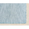 thumbnail image 7 of Unique Loom Outdoor Botanical Collection Area Rug - Leaf (9' x 12' 2" Rectangle Light Aqua/Ivory), 7 of 7
