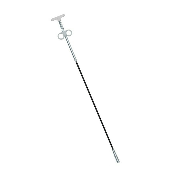 Bewildely Herramientas de dragado de tuberías de resorte de 90cm, palos limpiadores de drenaje, removedor de obstrucciones, herramientas de limpieza para Suministros de limpieza para el hogar Gris Bewildely HA003683-01