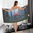 thumbnail image 7 of GZHJMY Pond Pink Tree Bath Towel Set, Pure Cotton Washcloth Lightweight and Highly Absorbent Quick Drying Towels for Bathroom（70）, 7 of 7