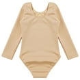 thumbnail image 4 of Kaerm Kids Girls Gymnastics Leotard Long Sleeve Tumbling Outfit One-Piece Dancewear Bodysuits Round Neck 170, 4 of 9