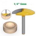 thumbnail image 1 of Thin Round Bottom Milling Cutter with 1/2 Shank - Compact Design for Intricate Wood Carving & Detailed Work, Comfortable Handle for Firm Grip & Reduced Fatigue During Prolonged Use, 1 of 5