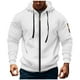 thumbnail image 1 of Dolkfu Sudadera con capucha para hombre, sudadera con cremallera completa y bolsillos en las mangas, camiseta de entrenamiento para hombre XL, 1 of 5