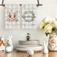 thumbnail image 5 of Sm:)e Buffalo Plaid Bunny He is Risen Easter Kitchen Dish Towels, 18x26 Inch Set of 4, 5 of 6