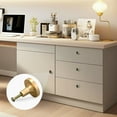 thumbnail image 5 of Yayeee 8 Pack Cabinet Knobs with Screws Round Zinc Drawer Pulls for Kitchen, Gold Peacock Pattern, 5 of 9