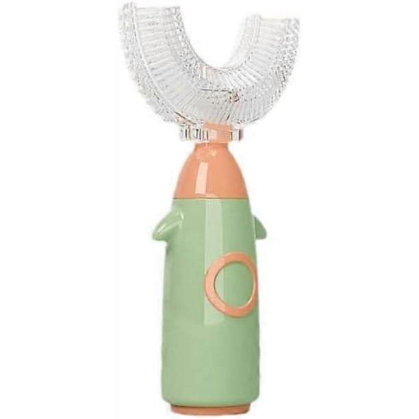 U-Shaped Kids Toothbrush Baby Manual Training Toothbrush,Infant to Toddler Oral Care Toothbrushes Food Grade Silicone