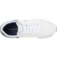 thumbnail image 2 of Tommy Hilfiger Twlaces White Texture Lace Up Logo Low Top Fashion Sneakers (White118, 6.5), 2 of 6