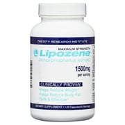Lipozene Mega Bottle Maximum Strength Weight Loss Supplement, 1500 mg, 120 Capsules