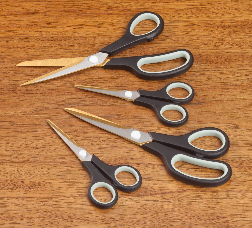 Titanium Black Scissors set of 4