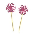 thumbnail image 2 of Darling Souvenir, Christmas Celebration Snowflake Winter Cupcake Toppers, Wedding Dessert Decorations - Pack Of 20, 2 of 3