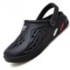 thumbnail image 5 of Zapatos de verano para hombre, sandalias con agujeros, chanclas transpirables huecas, zuecos, zapatillas de playa a la moda, talla grande 49, 5 of 7