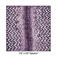 thumbnail image 4 of Better Trends Bath Rug 24" Square Bathroom Rug Mat Non-Slip Micro Polyester Bath Rugs for Bathroom Floor, Shower, Tub, Toilet Casablanca Collection - (Purple), 4 of 5