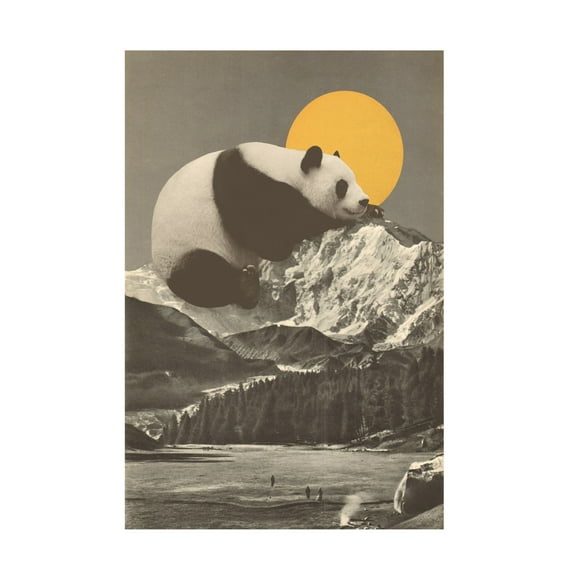 Trademark Fine Art Florent Bodart  Giant Panda Nap Canvas Wall Art
