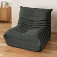thumbnail image 3 of Craftian Bean Bag Chair with High Back, Giant Lazy Floor Sofa for Adult, Single Comfy Togo Sofa with Memory Foam, Gray, 3 of 10