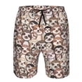thumbnail image 3 of Fotbe Brown Sloth Trajes de Baño Estampados para Hombre, Shorts de Verano de Secado Rápido, Ropa de Playa, Bañadores-X-Large, 3 of 6