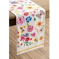 thumbnail image 4 of Maison d' Hermine Happy Florals - Sweety 100% Cotton Table Runner for Party | Dinner | Holidays | Kitchen | Spring/Summer [Single Layer (14.5 Inch by 108 Inch)], 4 of 5
