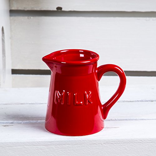 Vintage Ceramic Coffee Creamer "Milk" 9 Oz. Pourer Pitcher / Liquid