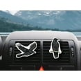 thumbnail image 6 of WIRESTER Car Air Freshener Fragrance Vent Clip Interior Decoration for Cars with Lemon Scented Pad - Raven Crow (S2), 6 of 7