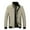 Khaki-A, variant on IYTR Mens Jackets Coat Solid Color Long Sleeve Jacket Zipper Stand-up Collar Leisure Baseball Jacket Coat with Pocket Black XXXXL