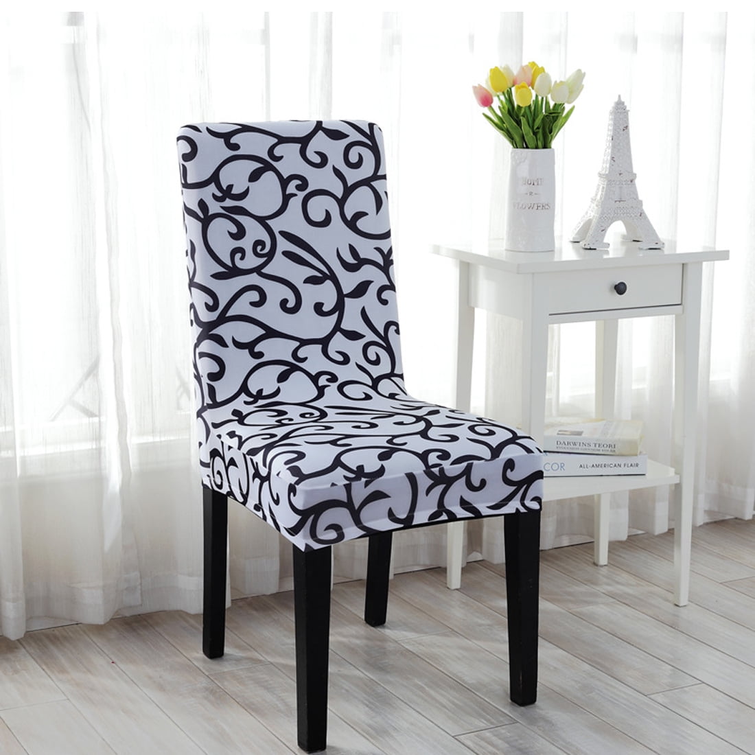 Stretchy Dining Chair Cover Short Chair Covers Washable Protector Walmart Com Walmart Com