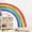 Classic Color, variant on Large Rainbow Wall Decals, Mural Watercolor Half Rainbow Wall Stickers Peel and Stick Vinyl Wall Art Decor for Girls Bedroom Kids Nursery Living Room Playroom Toddler