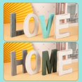 thumbnail image 2 of 8 Pieces Rustic Wooden Love and Home Letter Wooden Signs Set Home Freestanding Decorative Word Signs Love Wooden Blocks for Home Living Room and Wall Decor, 2 of 7