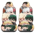 thumbnail image 2 of Anime Character My Hero Academia Car Seat Covers Accessories Vehicle Front Seat Protective Mat Cover 2pcs Universal Fit For SUV Sedan Van Trucks, 2 of 8