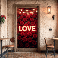 thumbnail image 5 of Valentine Roses Love Backdrop Romantic Decorative Banner Party Celebration Wedding Background Anniversary Event Photography Props, 5 of 8