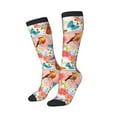 thumbnail image 2 of Balery Flowers And Birds Watercolor Fun Novelty Socks Men'S Women'S Crew Socks Funny Crazy Novelty Socks Quirky And Cool Socks, 2 of 9