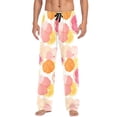 thumbnail image 7 of FORMRS Mens Pajama Pants with Pockets Sleepwear Lounge Bottoms Sizes S-2XL, Pink Floral Orange, 7 of 7
