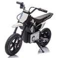 Black 200W 24V Kids Ride On Electric Toy Motocross Motorcycle ,LED ...