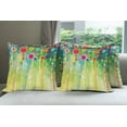 thumbnail image 6 of Ambesonne Floral Throw Pillow Cover 4 Pack, Abstract Art Dandelion, 18", Multicolor, 6 of 7