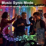 GLUAAE 66ft 200LED Smart Fairy Lights - RGB Color Changing String Lights with APP & Remote Control, IP65 Waterproof USB Lights for Indoor/Outdoor Christmas, Wedding, Party Decor
