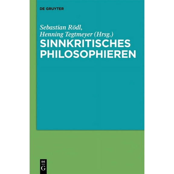 Sinnkritisches Philosophieren, (Hardcover)