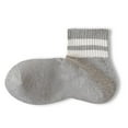 thumbnail image 3 of LYMAYTER Summer Cotton Socks for Men's 3-Pair Moisture-Wicking Sport Socks Thin Mid-Crew Stripe Breathable, 3 of 7
