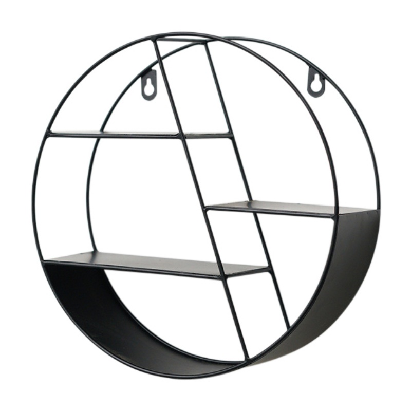 Wall Mounted Floating Shelves Round Shelf Hexagonal Wall Hanging Shelf