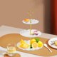 thumbnail image 1 of de pasteles,Soporte de pastel para postres Plato de pastel con patas de mesa, de servicio de comida de varios niveles para fiestas,dulces de frutas,Bandeja de exhibición, 1 of 8